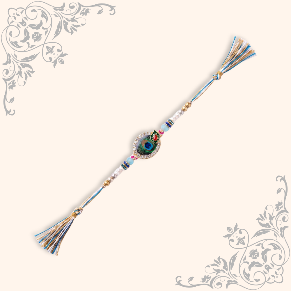 Peacock Design Rakhi |pc