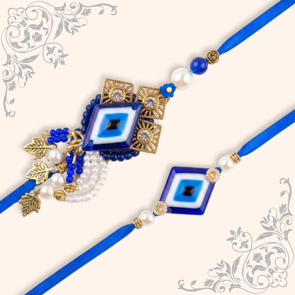 Evil Eye Designer Set Rakhi |pc