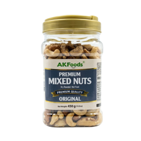 AK FOODS DRY ROASTED AND UNSALTED MIXED NUTS | 450g