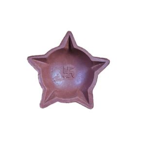 5 POINT STAR SWASTIK DIYA | 11pcs per set