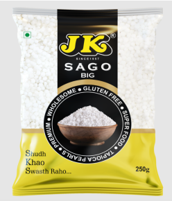 JK SABUDANA BIG WHOLE POUCH | 500g