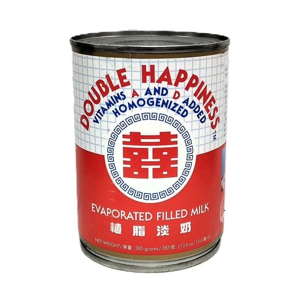 double happiness evaporated filled milk 385g x 48