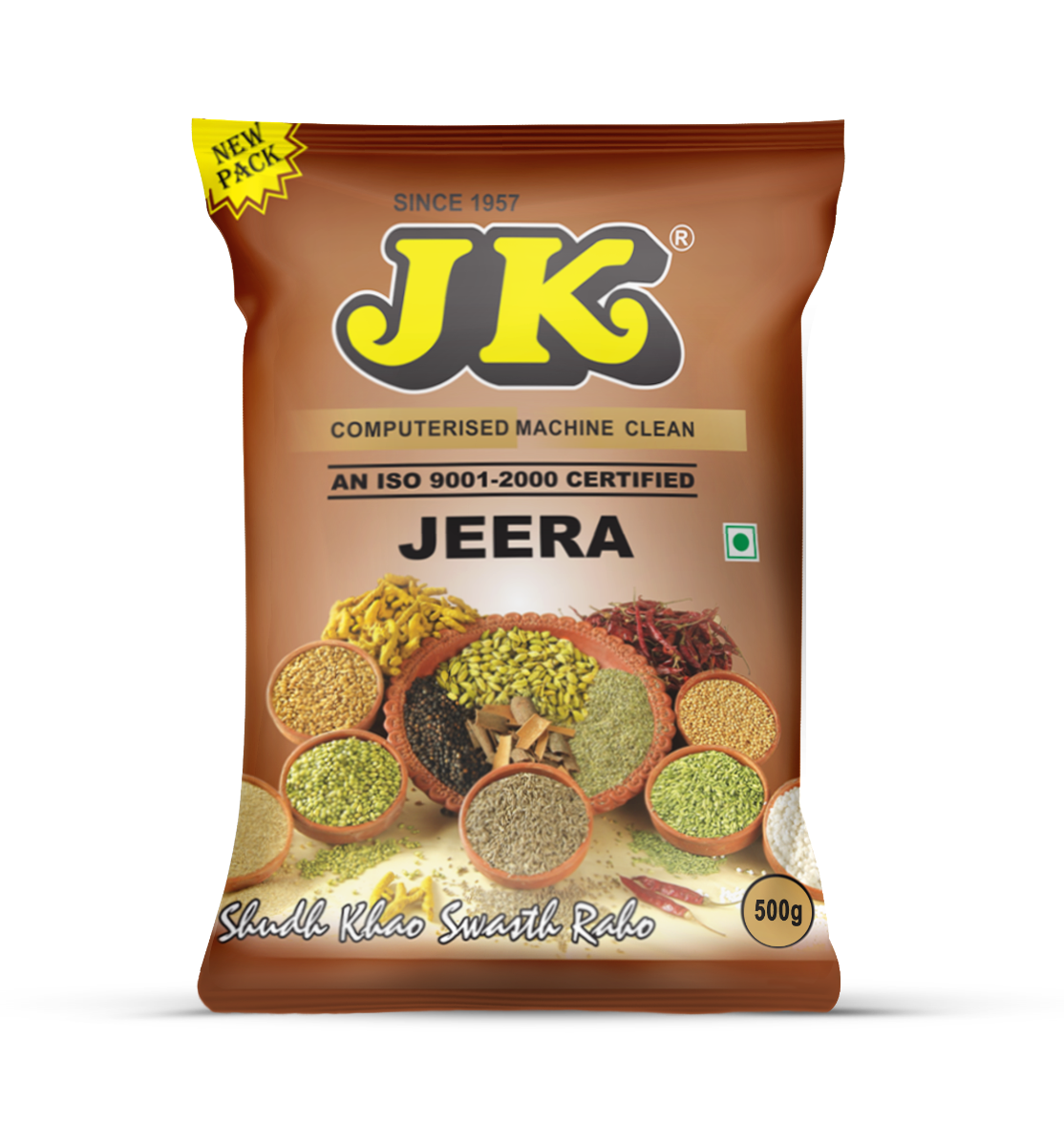 jk jeera (cumin) whole pouch | 500g