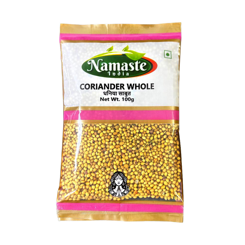 namaste india coriander (dhania) whole | 100g
