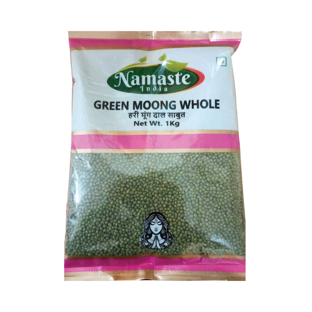 namaste india green moong whole | 1kg